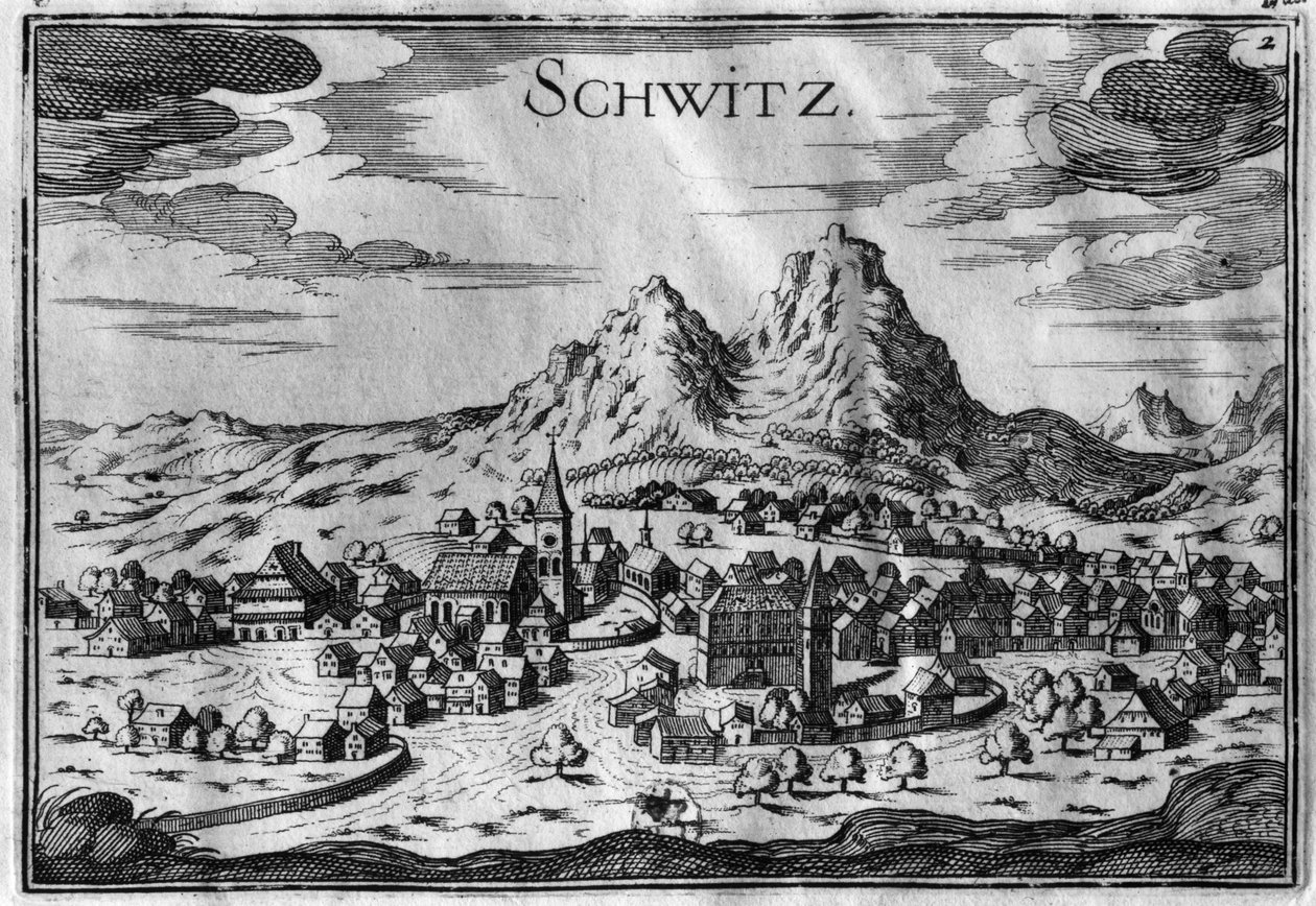 Vista, de, Schwyz de French School