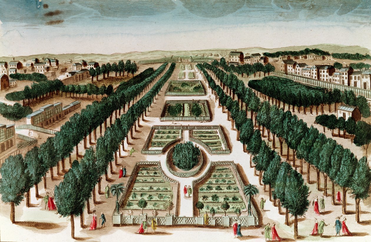 Vista do Jardim das Plantas do Gabinete de História Natural de French School