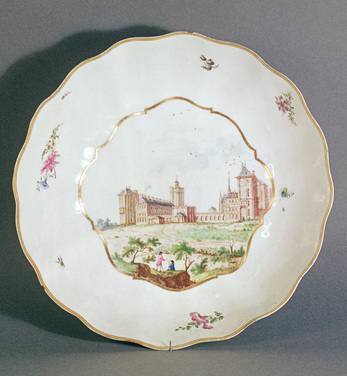 Placa de Vincennes, c.1745 (porcelana) de French School