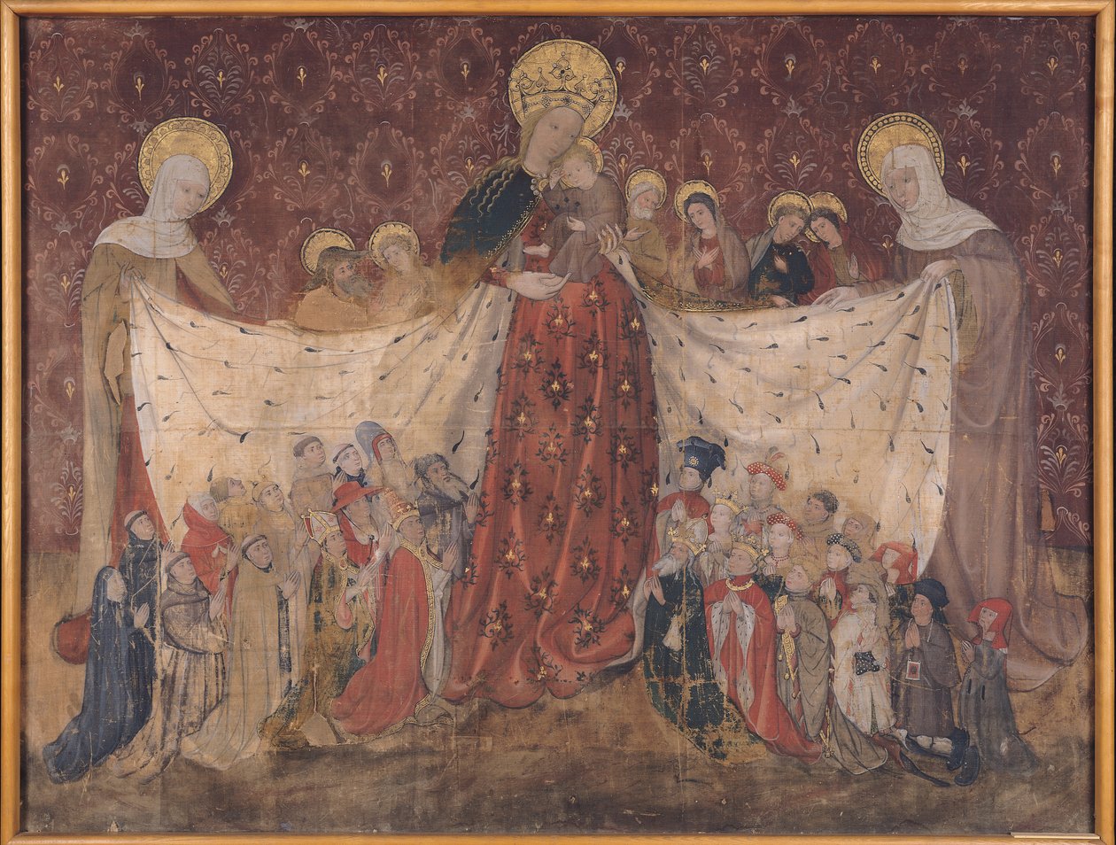 Protetor Virgem, c.1417 (têmpera no painel) de French School