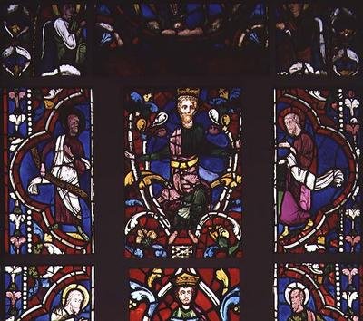 Janela retratando a árvore de Jesse, c.1210-45 de French School