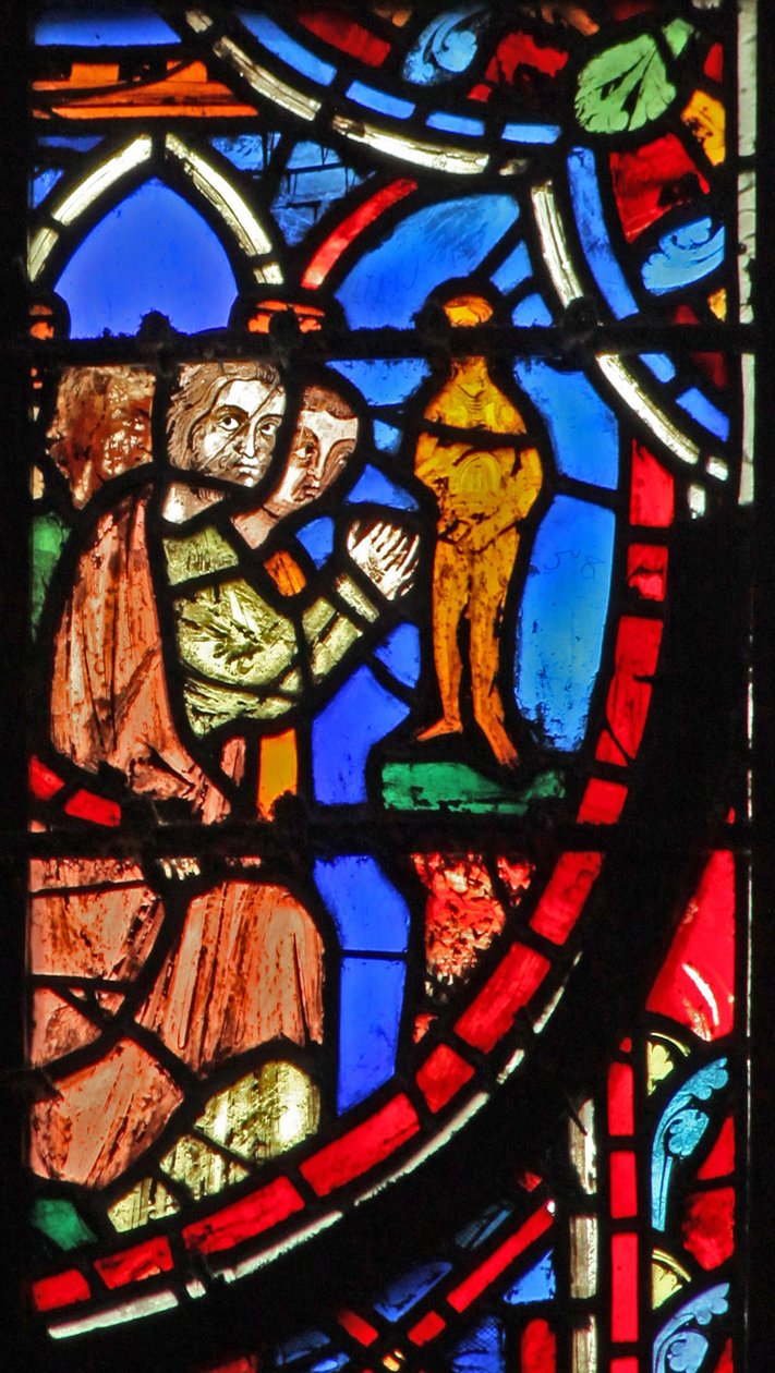 Janela w11 os pecados de Jerusalém Lam I 8 (vitral) de French School