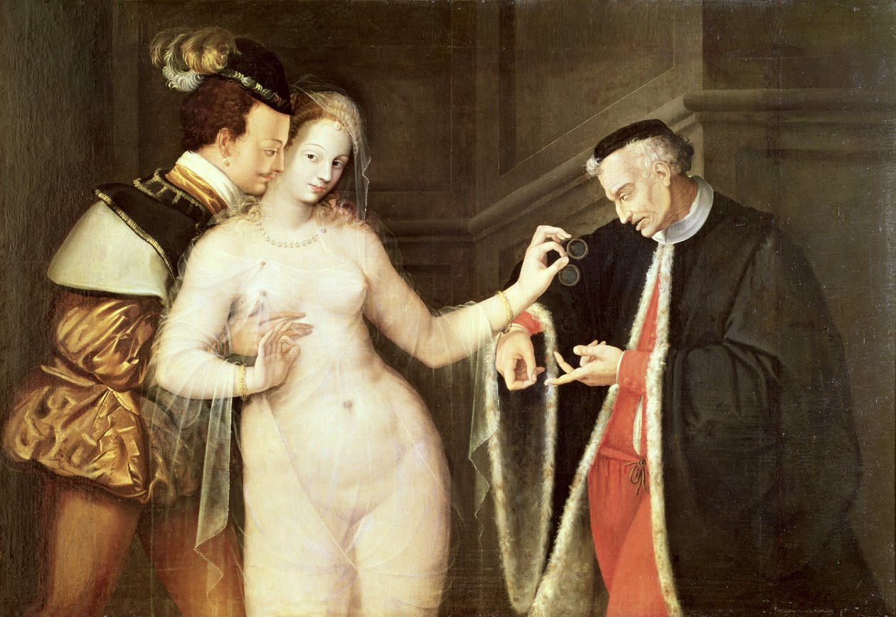 Mulher entre duas idades de French School