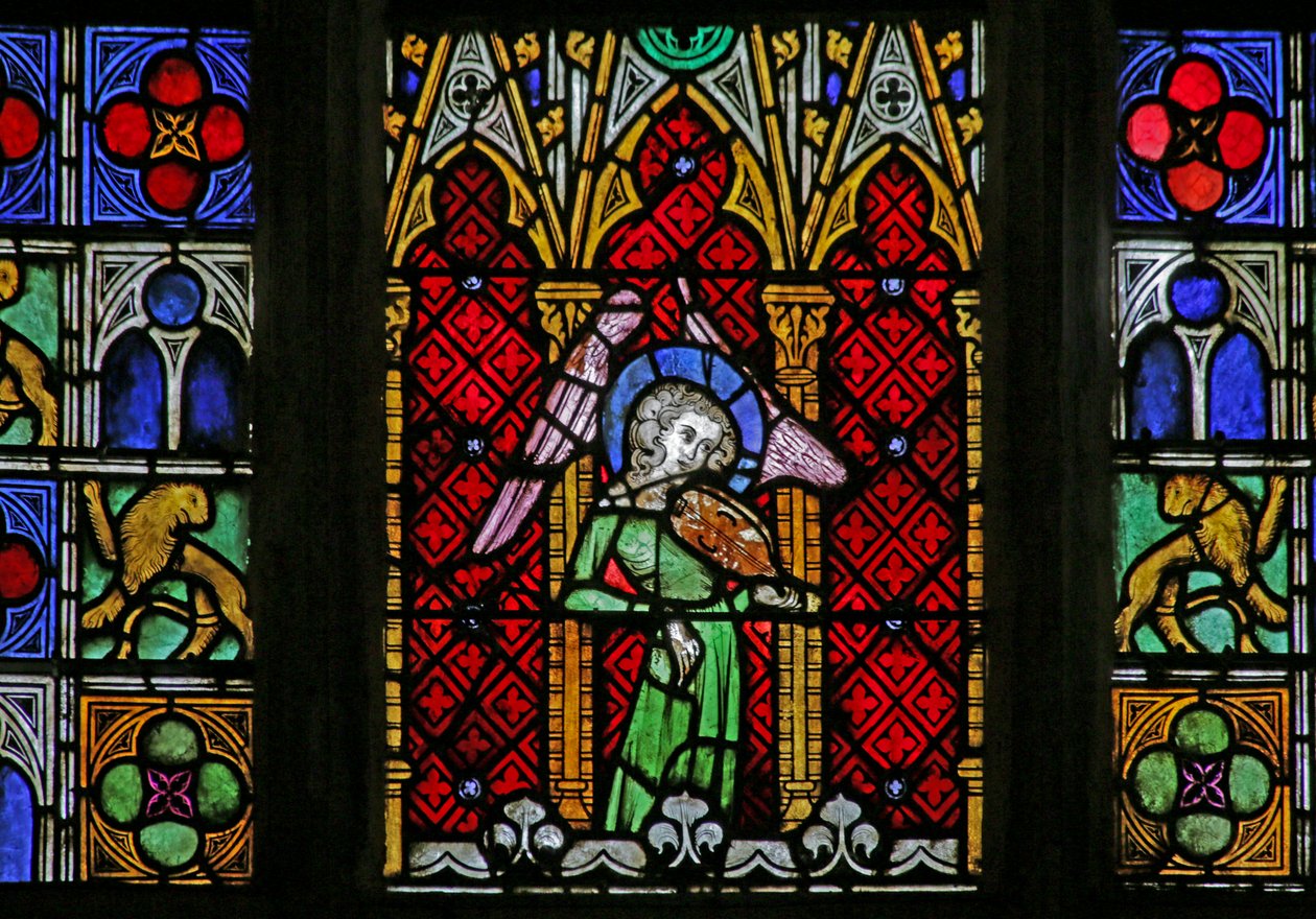 Janela retratando Angel, c. 1320, 14o-20o século de French School