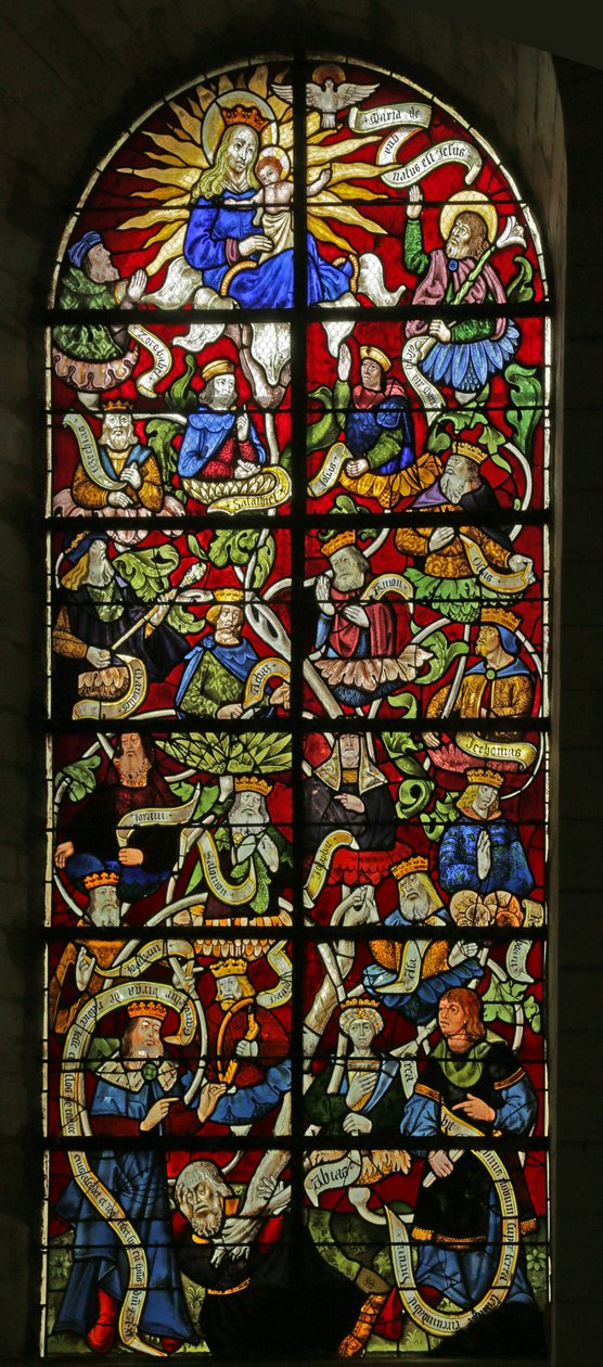 Janela, descrevendo, árvore, de, jesse, 16th-20th, century de French School