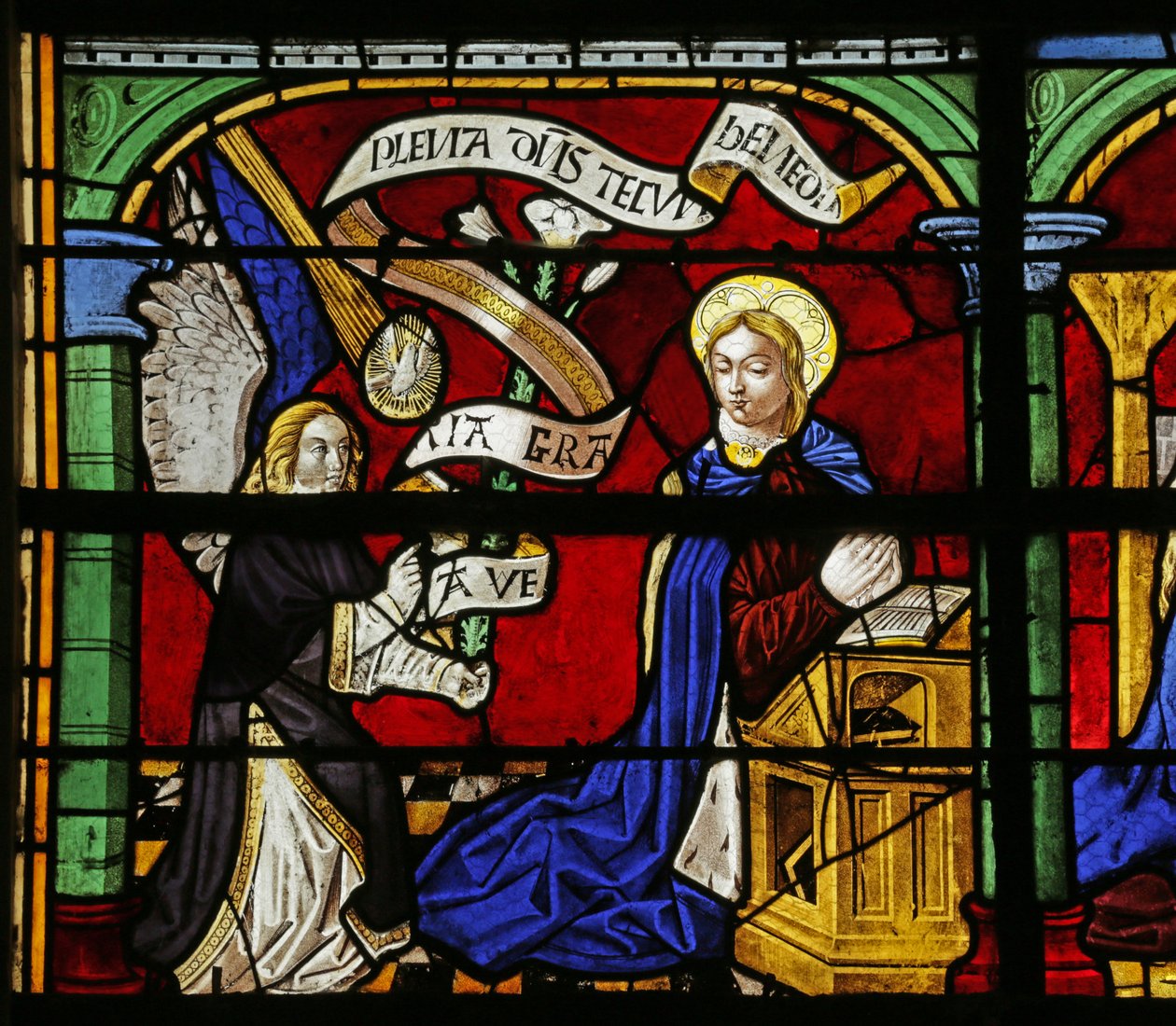 Janela representando a Anunciação, do século XVI ao XX de French School