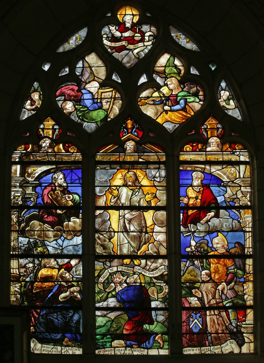 Janela retratando a Transfiguração, século XVI-XX de French School