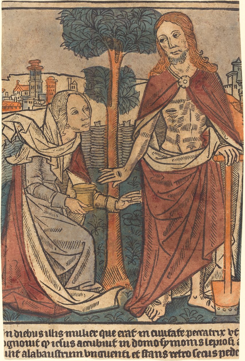Cristo Aparecendo a Maria Madalena de French 15th Century