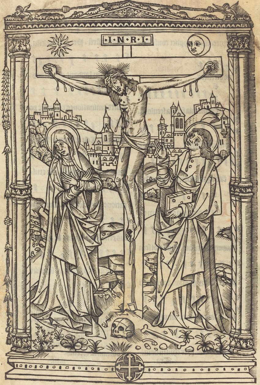 Cristo na Cruz de French 15th Century