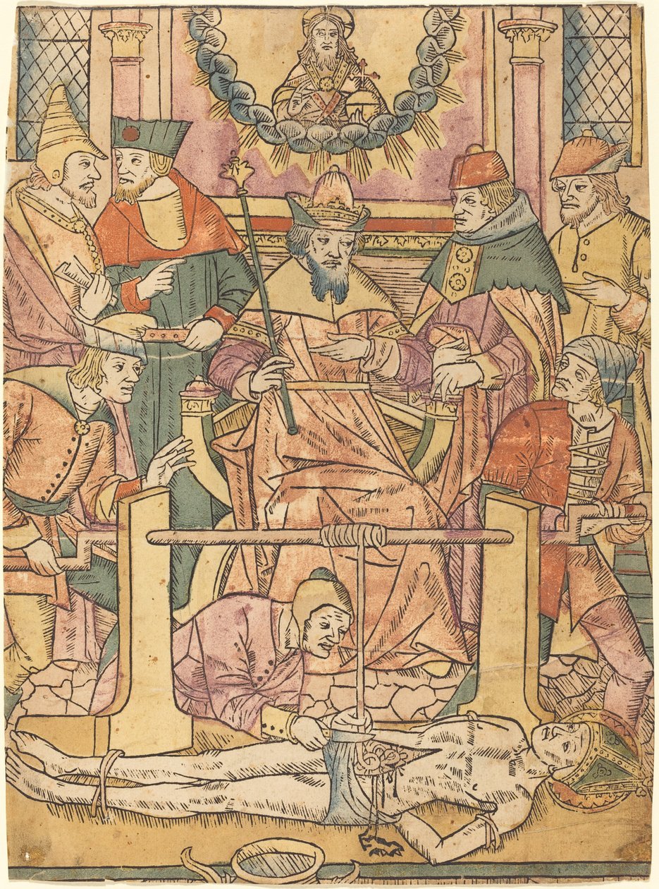 O Martírio de São Erasmo de French 15th Century