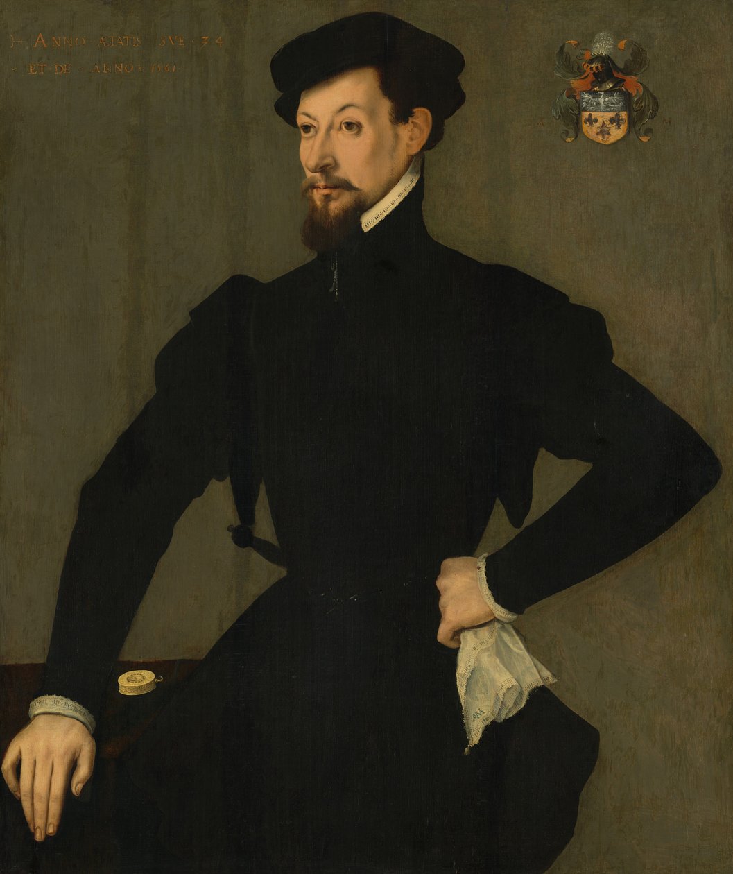 Retrato de um membro da família Quaratesi de French 16th Century