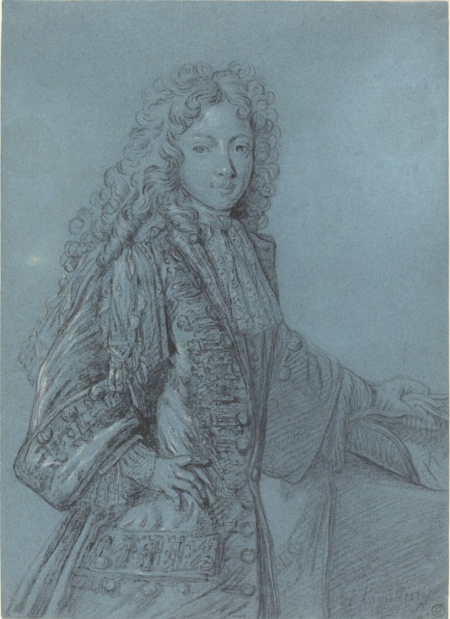 Retrato de um menino de French 17th Century