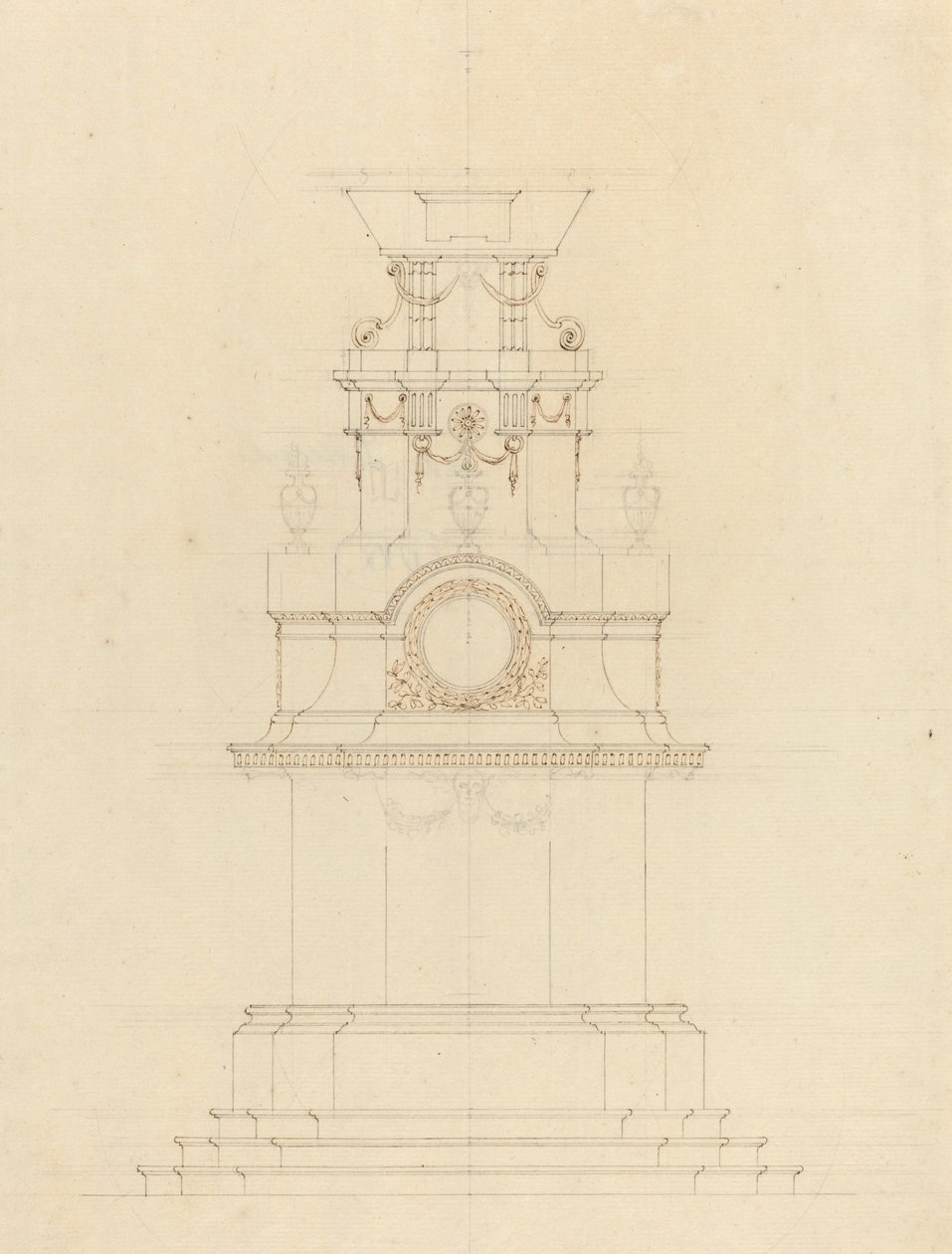 Projeto para um Catafalco de French 18th Century