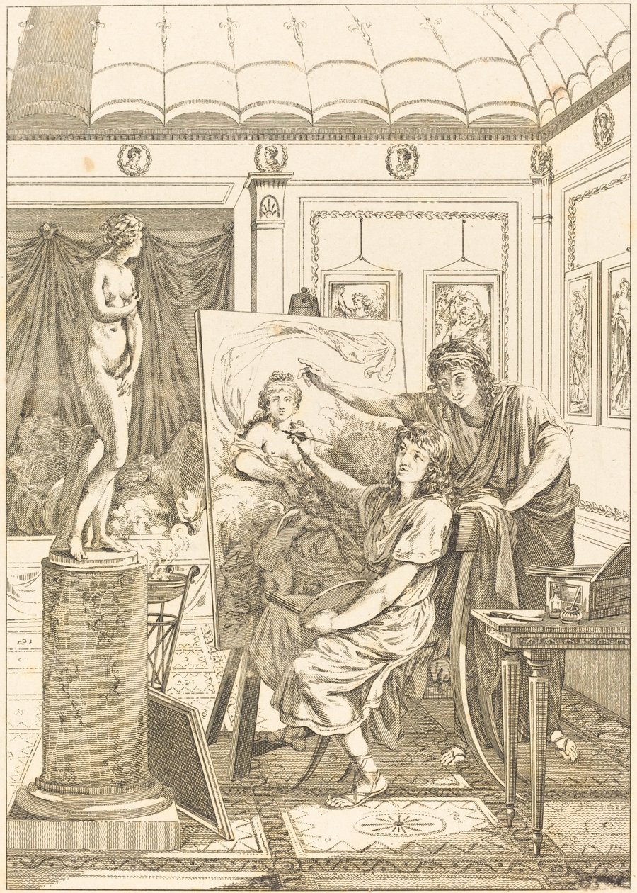 Anacreon Mimic: O Retrato da Íris de French 18th Century