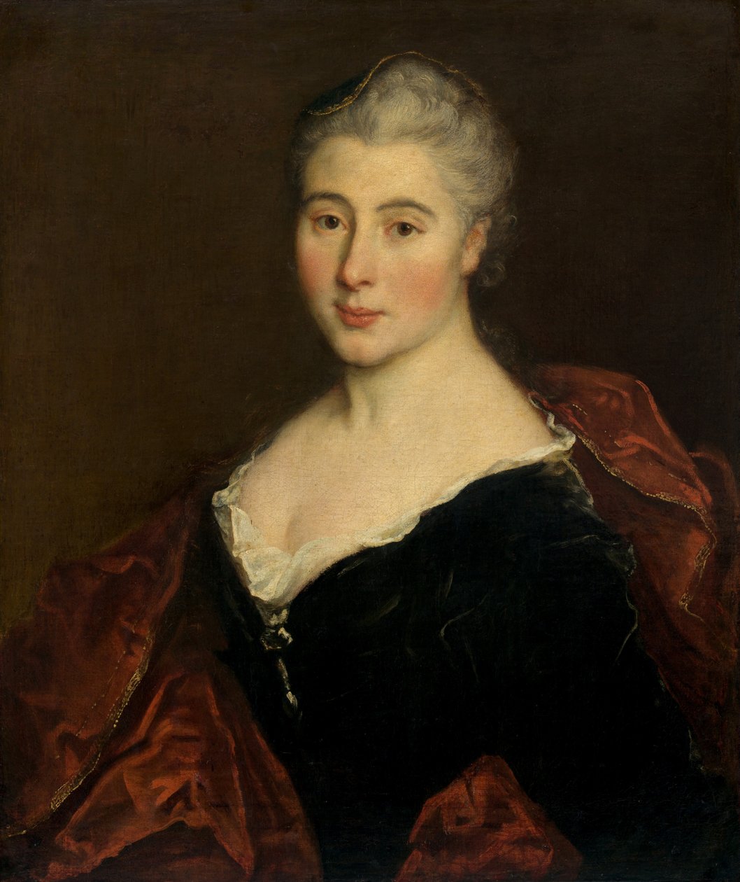 Retrato de uma mulher de French 18th Century