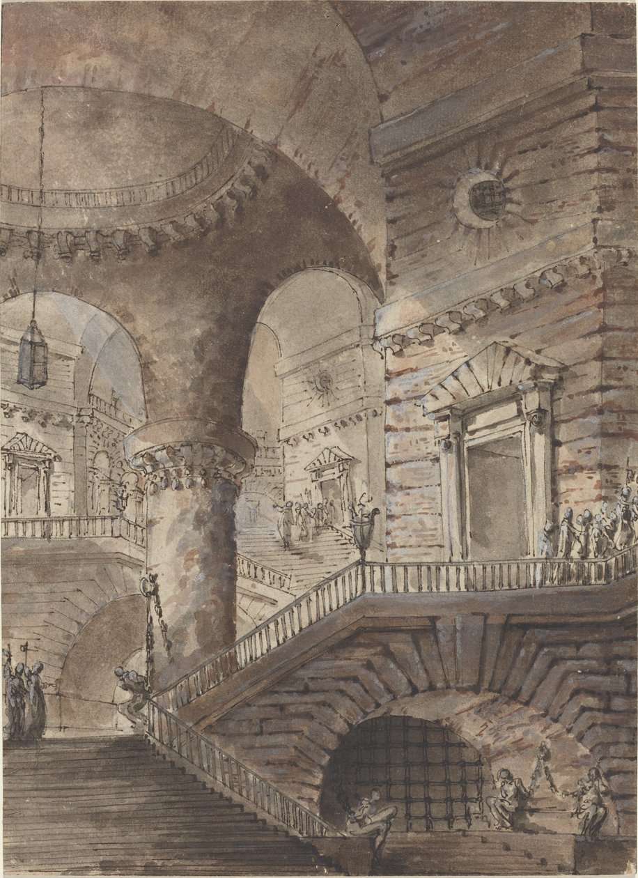 Prisão Romana de French 18th Century Follower of Giovanni Battista Piranesi