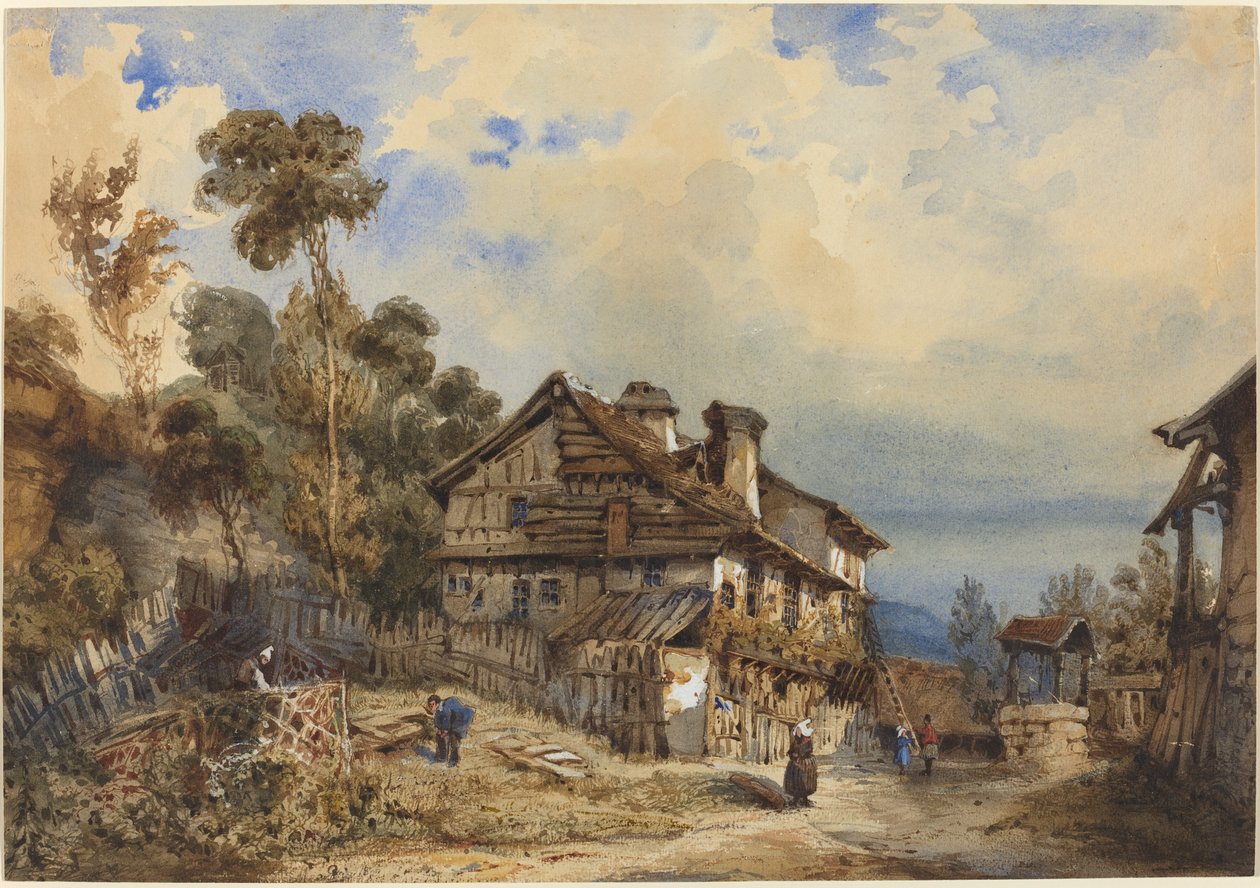 Paisagem Rústica de French 19th Century