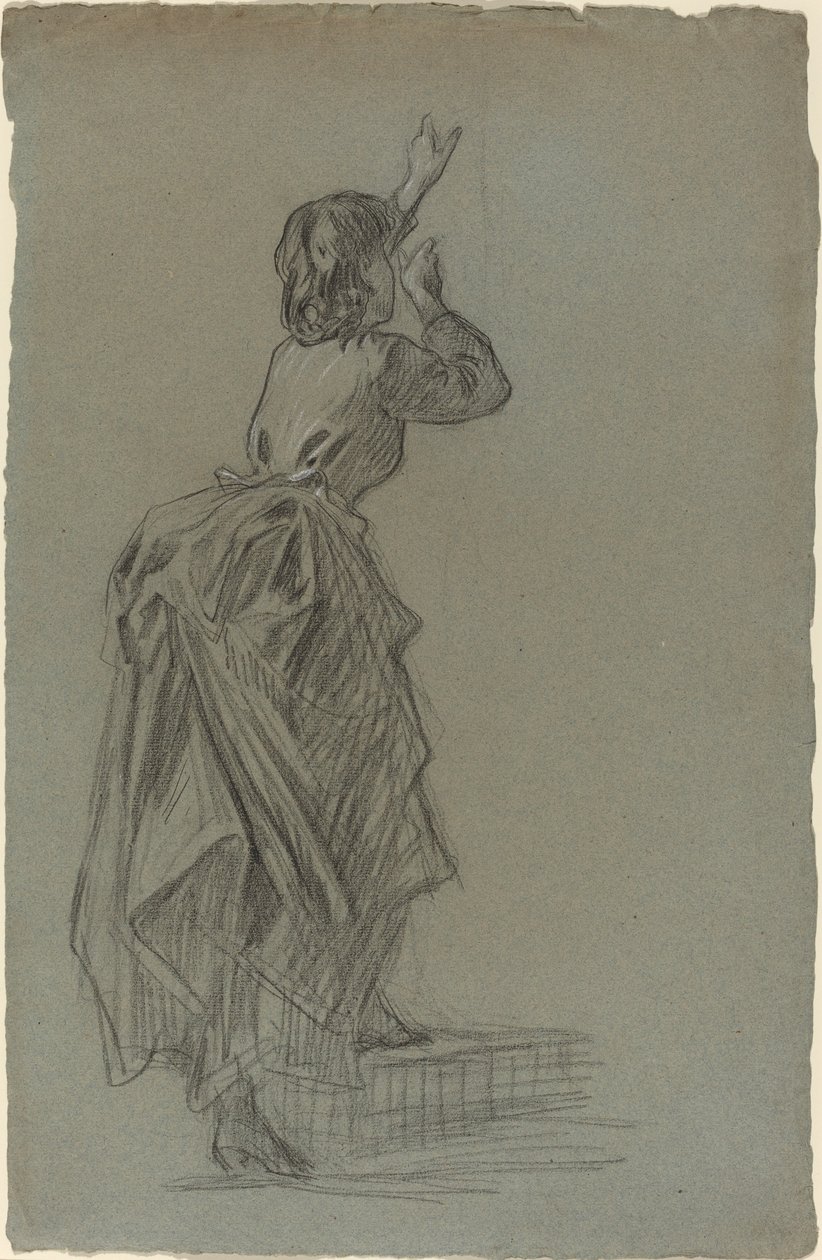Jovem subindo um degrau de French 19th Century