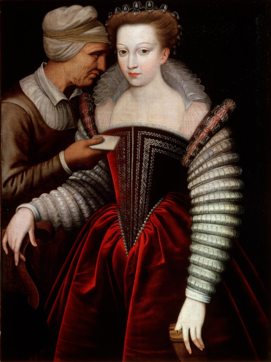 Procuress da Carta de Amor, segunda metade do século XVI de French Master