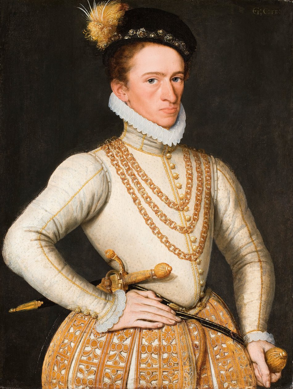 Retrato de um nobre francês desconhecido, 1560 de French Master