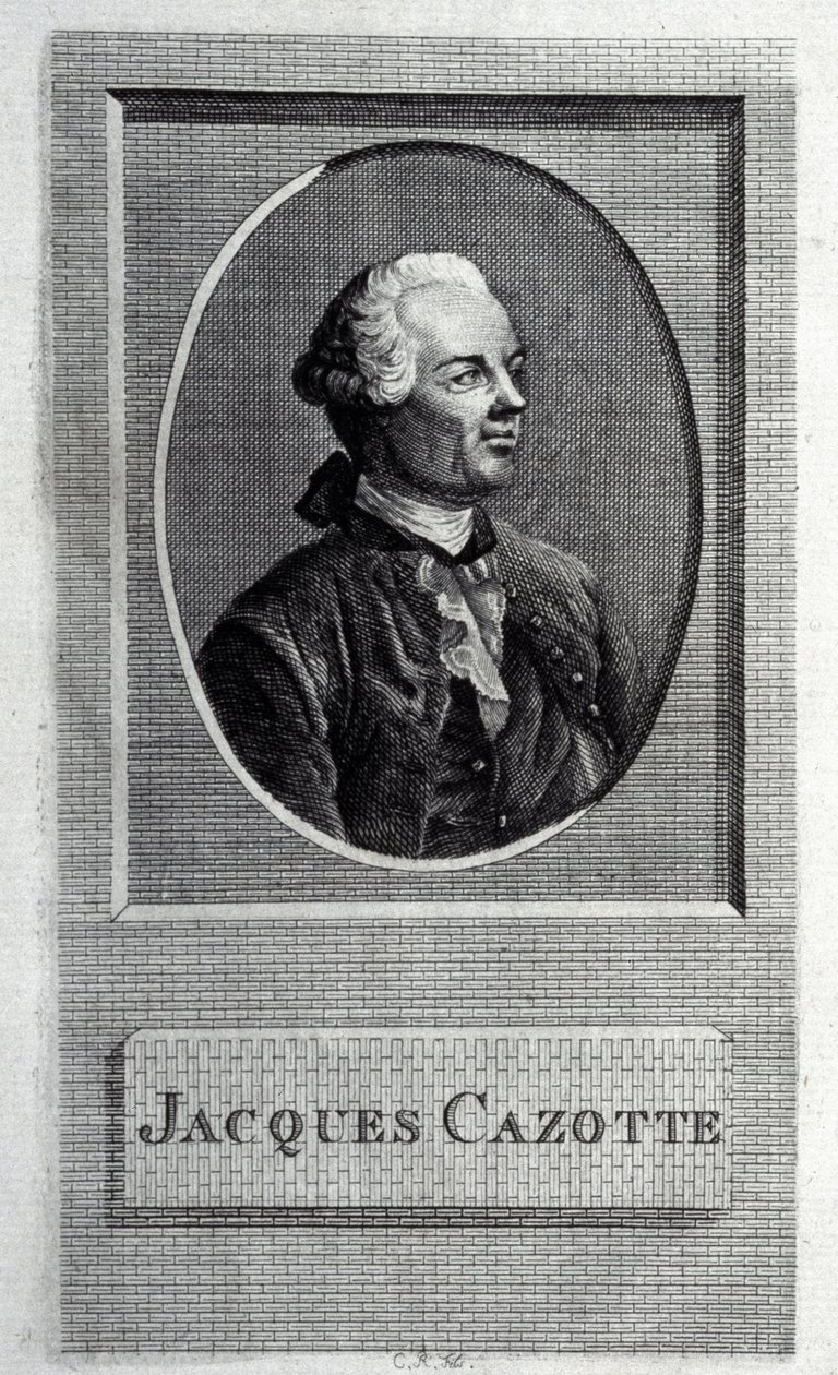 Retrato do autor Jacques Cazotte 1720-1792 de French Master