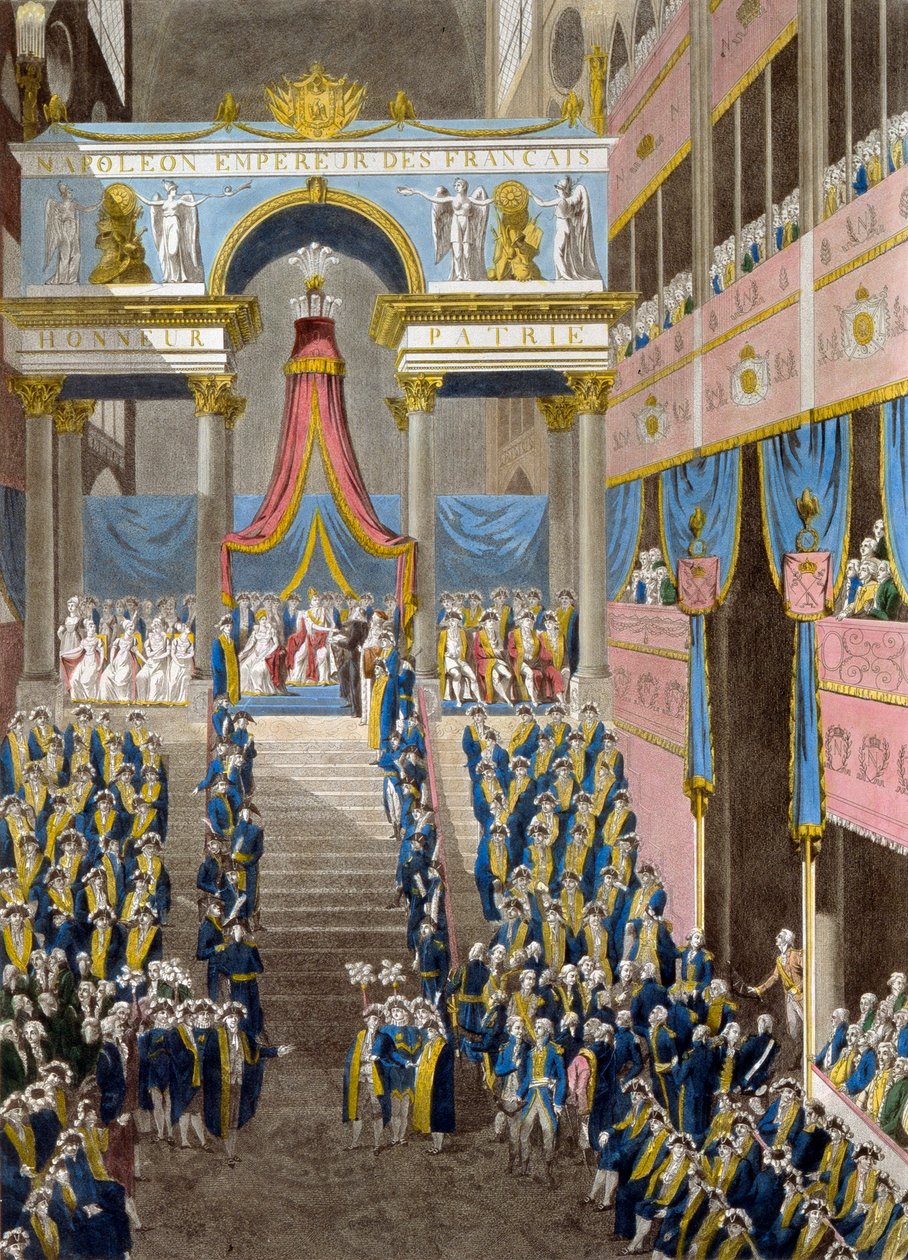 A coroação de Napoleão em 2 de dezembro de 1804, 1805 de French Master