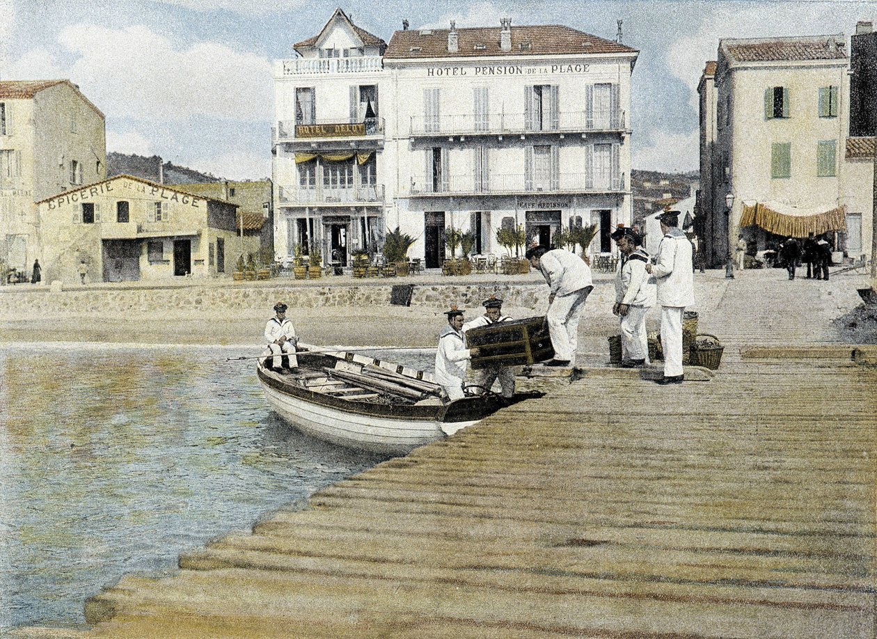 Marinha Francesa, final do século XIX: bagagem dos permissionários - Bibl. des Arts deco. de French Photographer