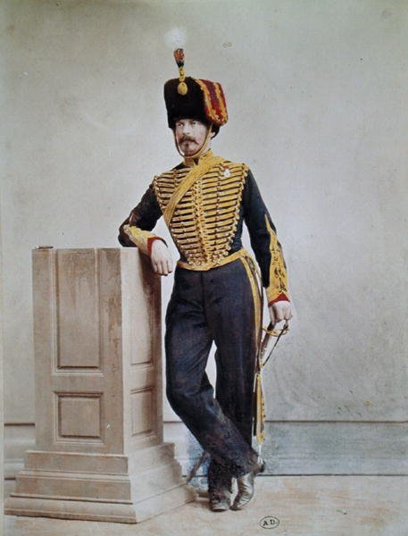 Soldado francês na época do Segundo Império (foto colorida) de French Photographer