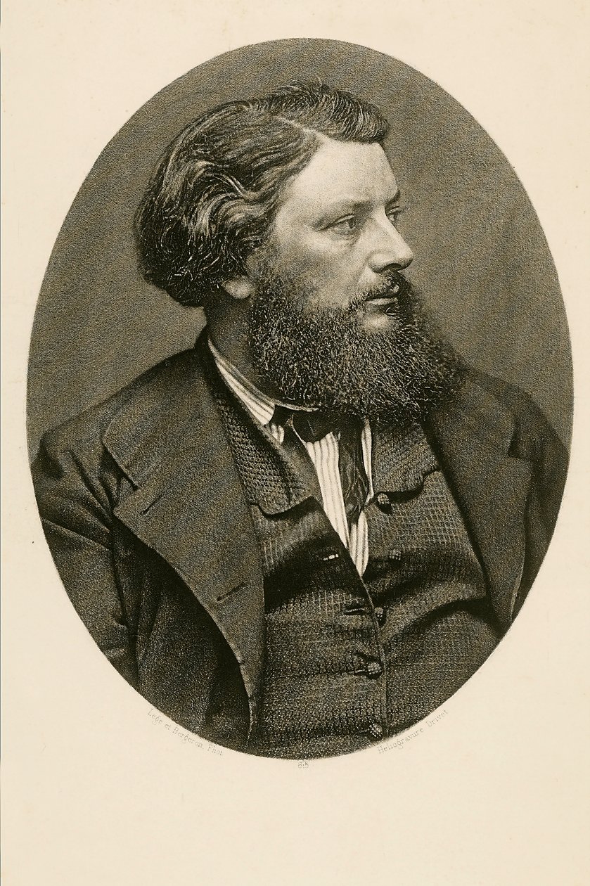 Gustave Courbet (foto a p/b) de French Photographer