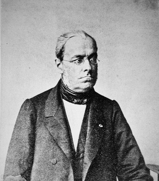 Jules Dupuit (1804-66) c.1860 (foto a p/b) de French Photographer