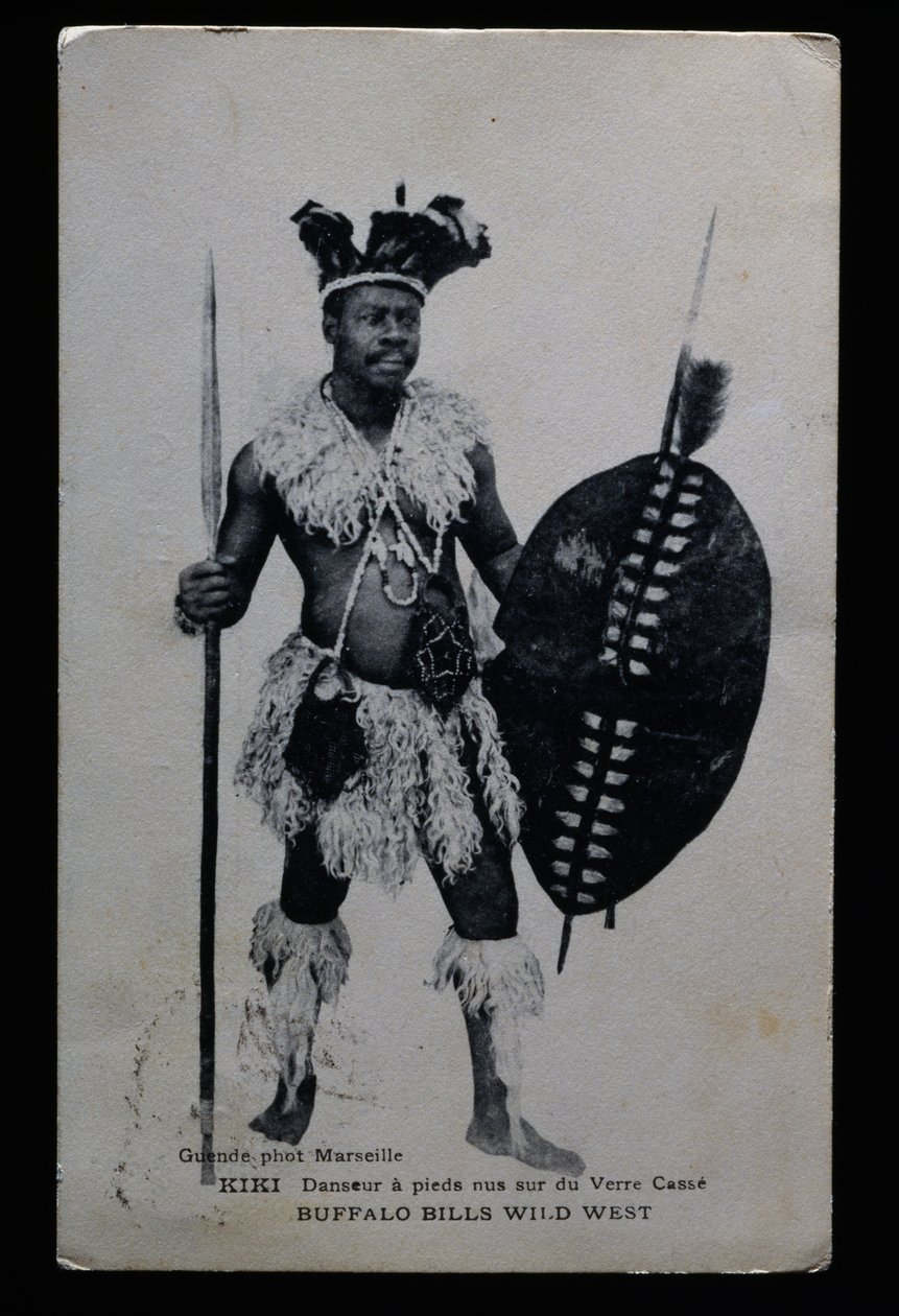 Kiki, dançarina que actuou descalça sobre vidro partido, Buffalo Bill (William Frederick Cody de French Photographer