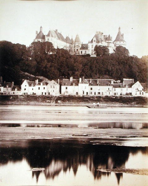 Maré baixa, Vale do Loire, entre 1880 e 1890 (foto em preto e branco) de French Photographer