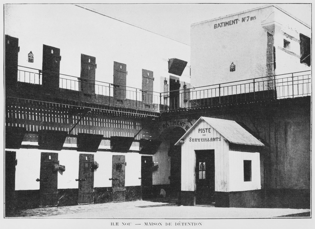 Nova Caledônia, Ilha de Nou, Casa de Detenção, de La Depeche Coloniale, 1903 de French Photographer