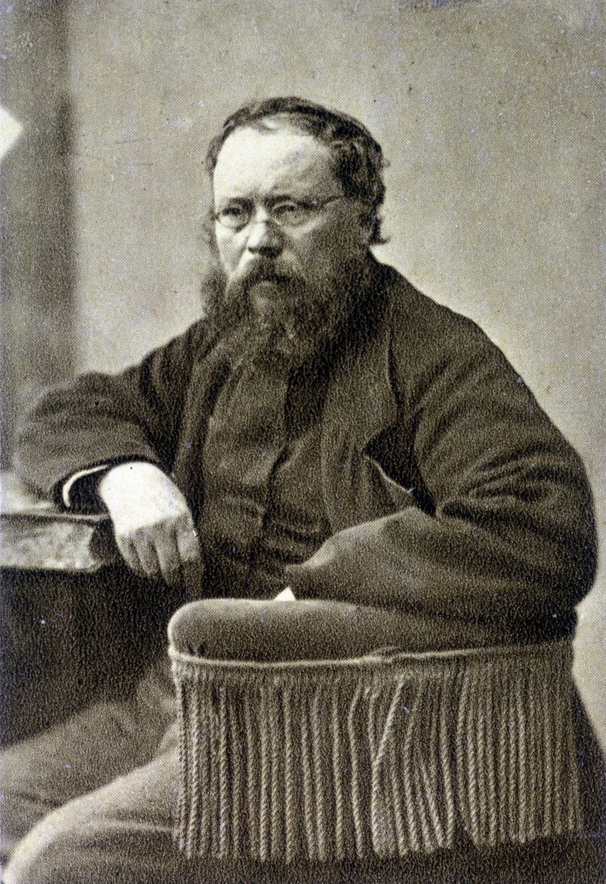 Pierre Joseph Proudhon (1809 - 1865). Teorista socialista francês, precursor do anarquismo. de French Photographer