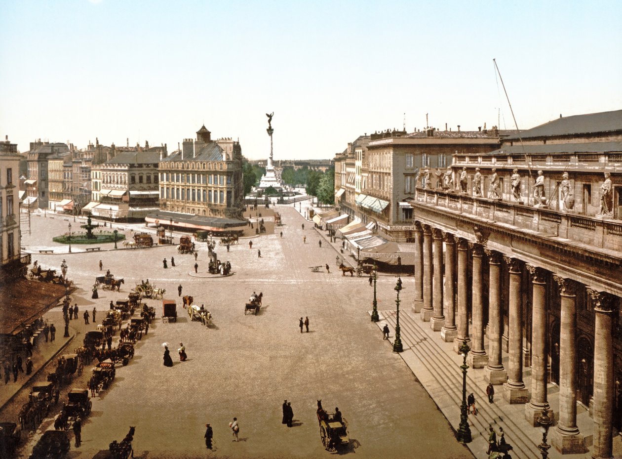 Place de la Comédie, Bordeaux, 1890-1900 de French Photographer