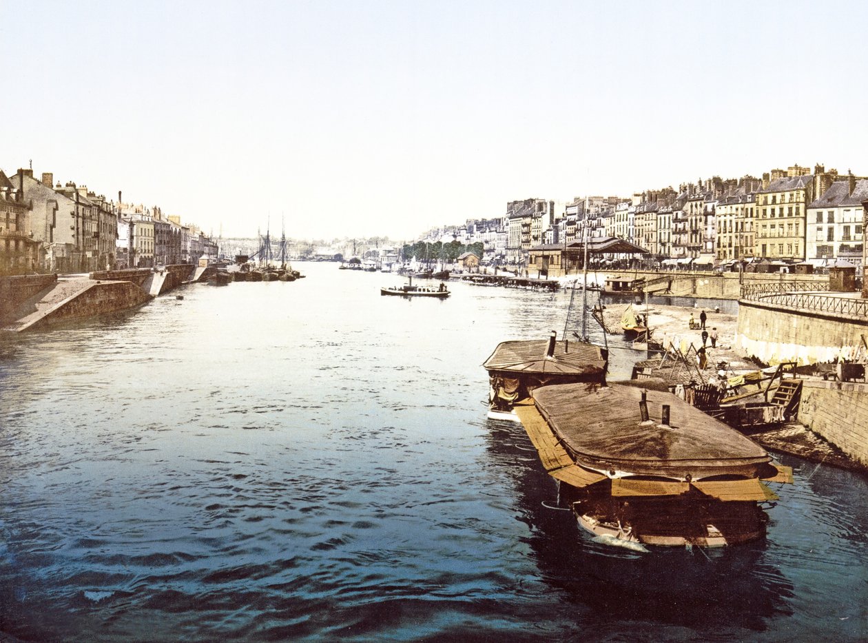 Barcos de prazer no Loire em Nantes, bar. 1890-1900 de French Photographer