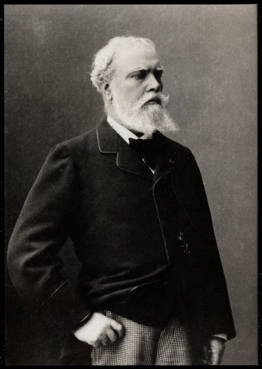 Retrato de Alexandre Cabanel (1823-1889), pintor francês. de French Photographer