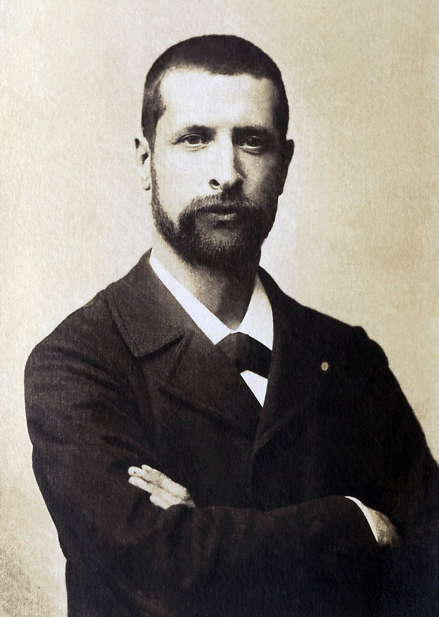 Retrato de Alexandre Yersin (foto a p/b) de French Photographer