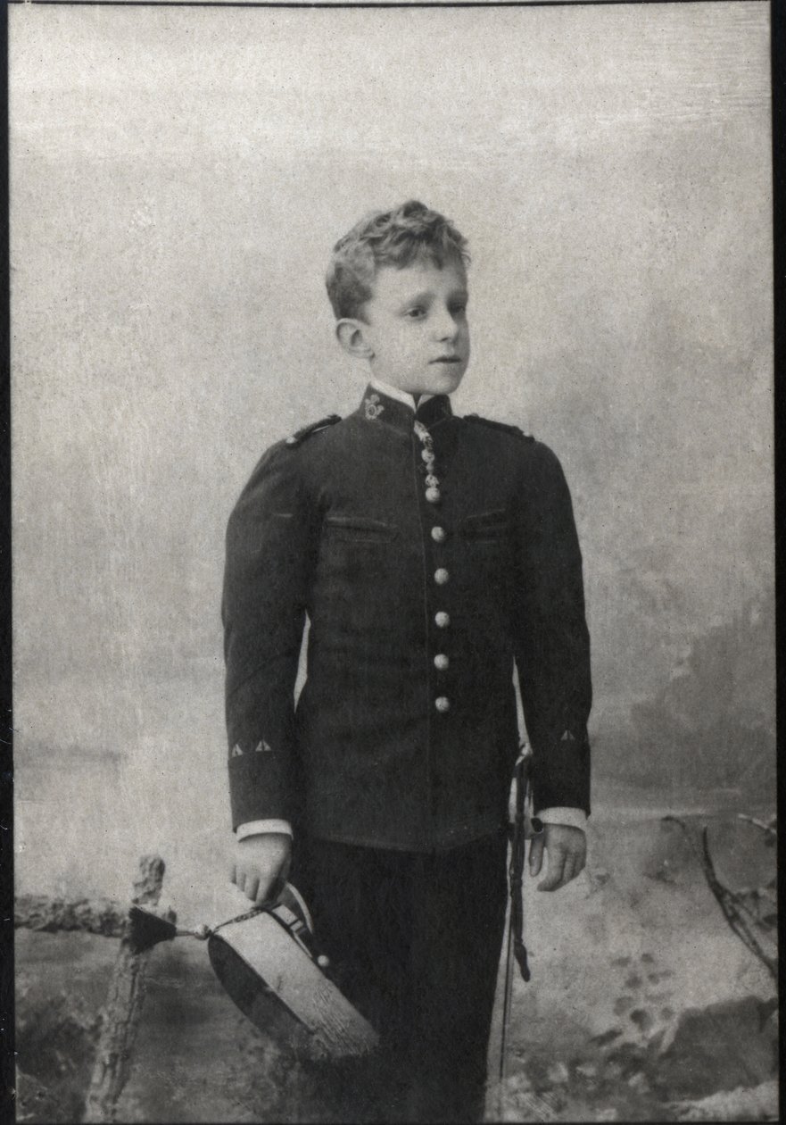 Retrato de Alfonso XIII de Espanha (1886-1941), rei da Espanha. de French Photographer