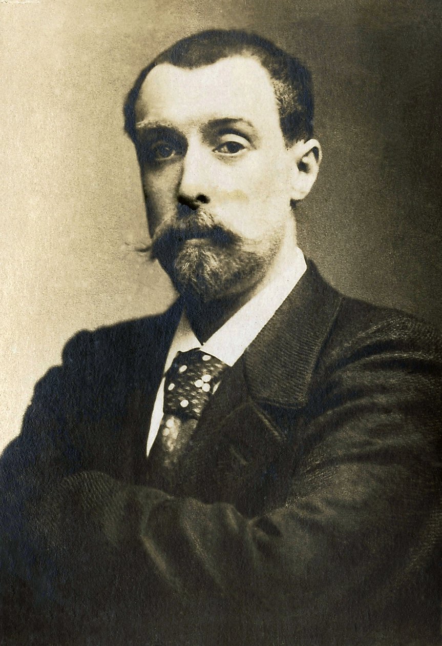 Retrato de Alphonse Allais (1854-1905), jornalista, comediante e poeta francês. de French Photographer