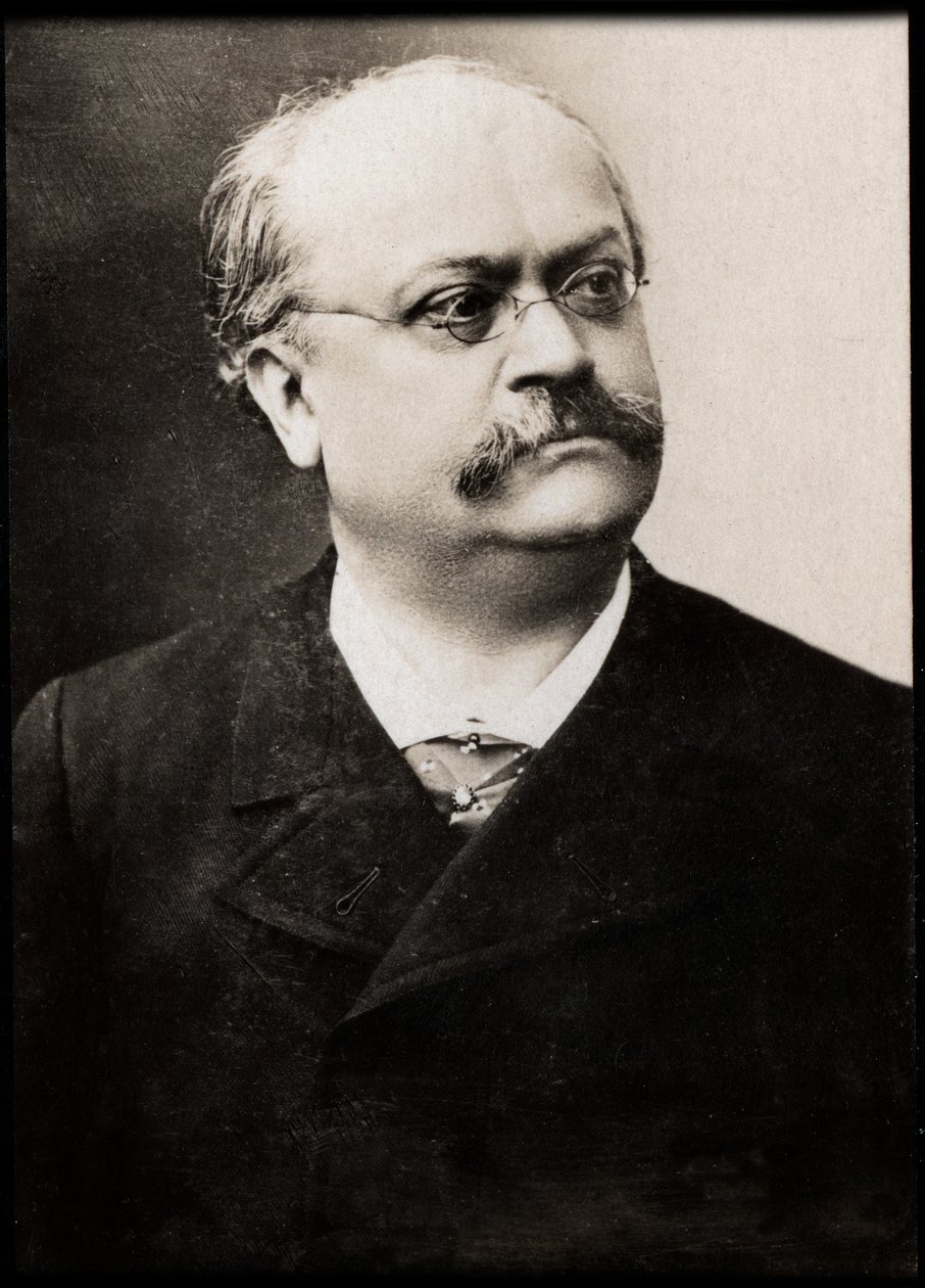 Retrato de Charles Lecocq (1832-1918), compositor musical francês. de French Photographer