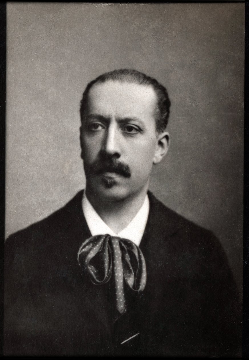 Retrato de Charles Marie Jean Albert Widor (1844-1937), organista francês, compositor e professor. de French Photographer