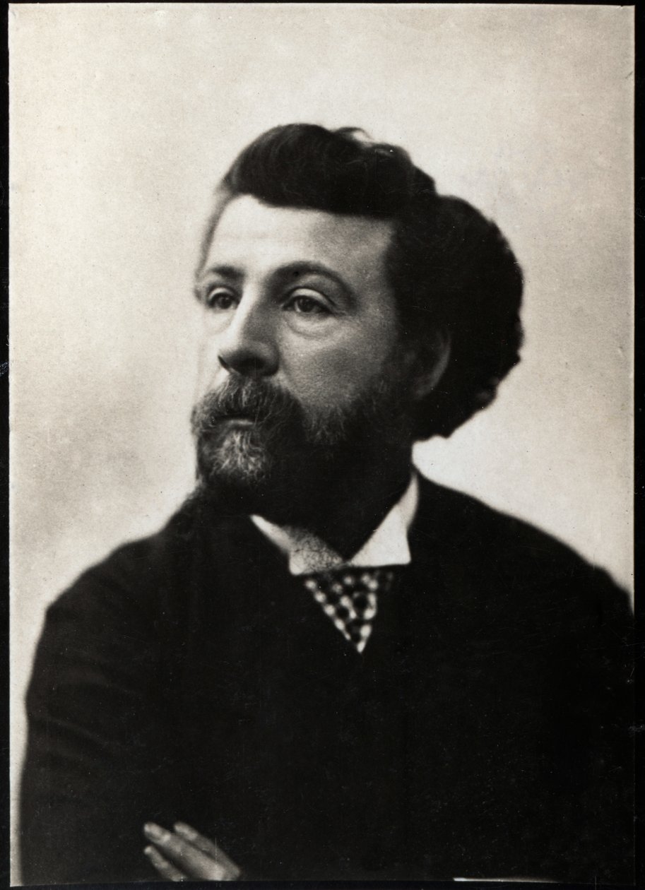 Retrato de Edouard Pailleron (1834-1899), poeta e dramaturgo francês. de French Photographer