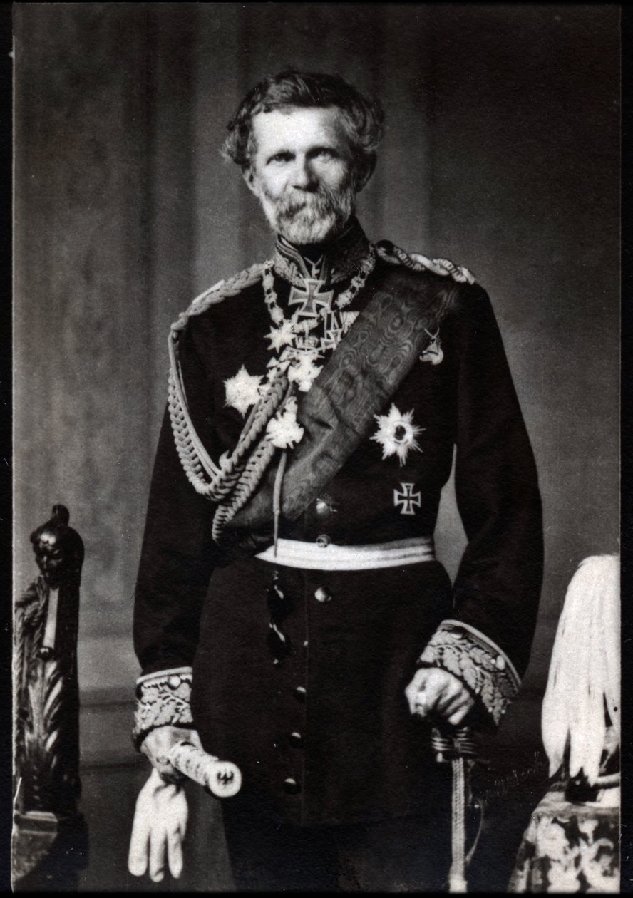 Retrato de Edwin Baron von Manteuffel (1809-1895), marechal-de-campo alemão. de French Photographer