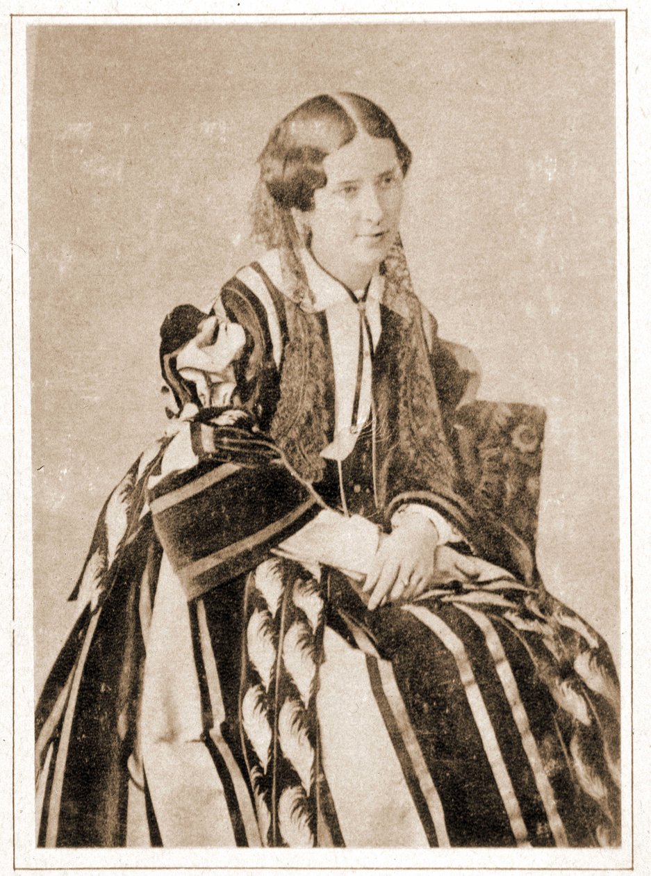 Retrato de Elisabeth Felix chamada Mademoiselle Rachel em 1851, traidora francesa (1821 - 1858) de French Photographer