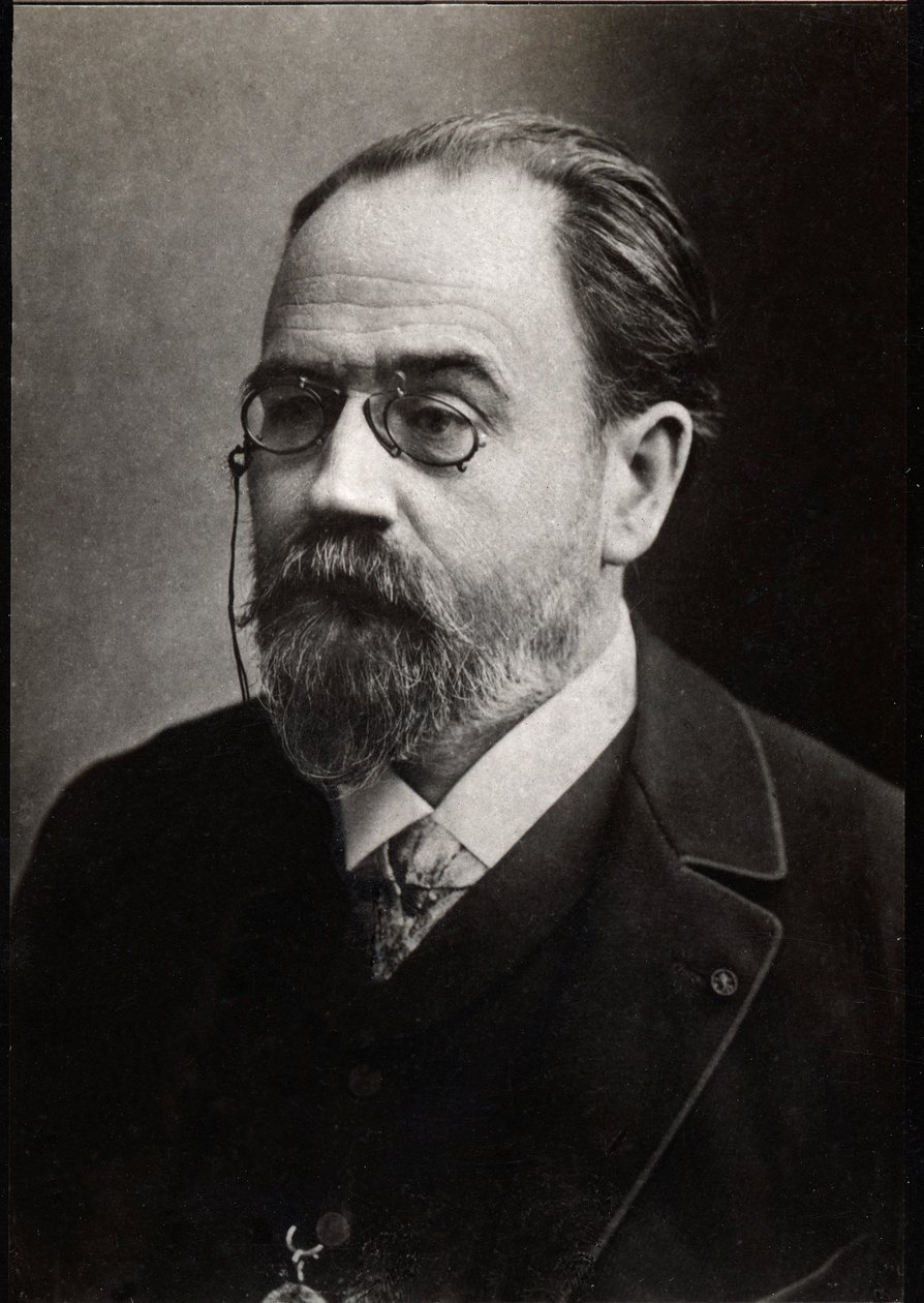 Retrato de Emile Zola (1840-1902) escritor francês. de French Photographer