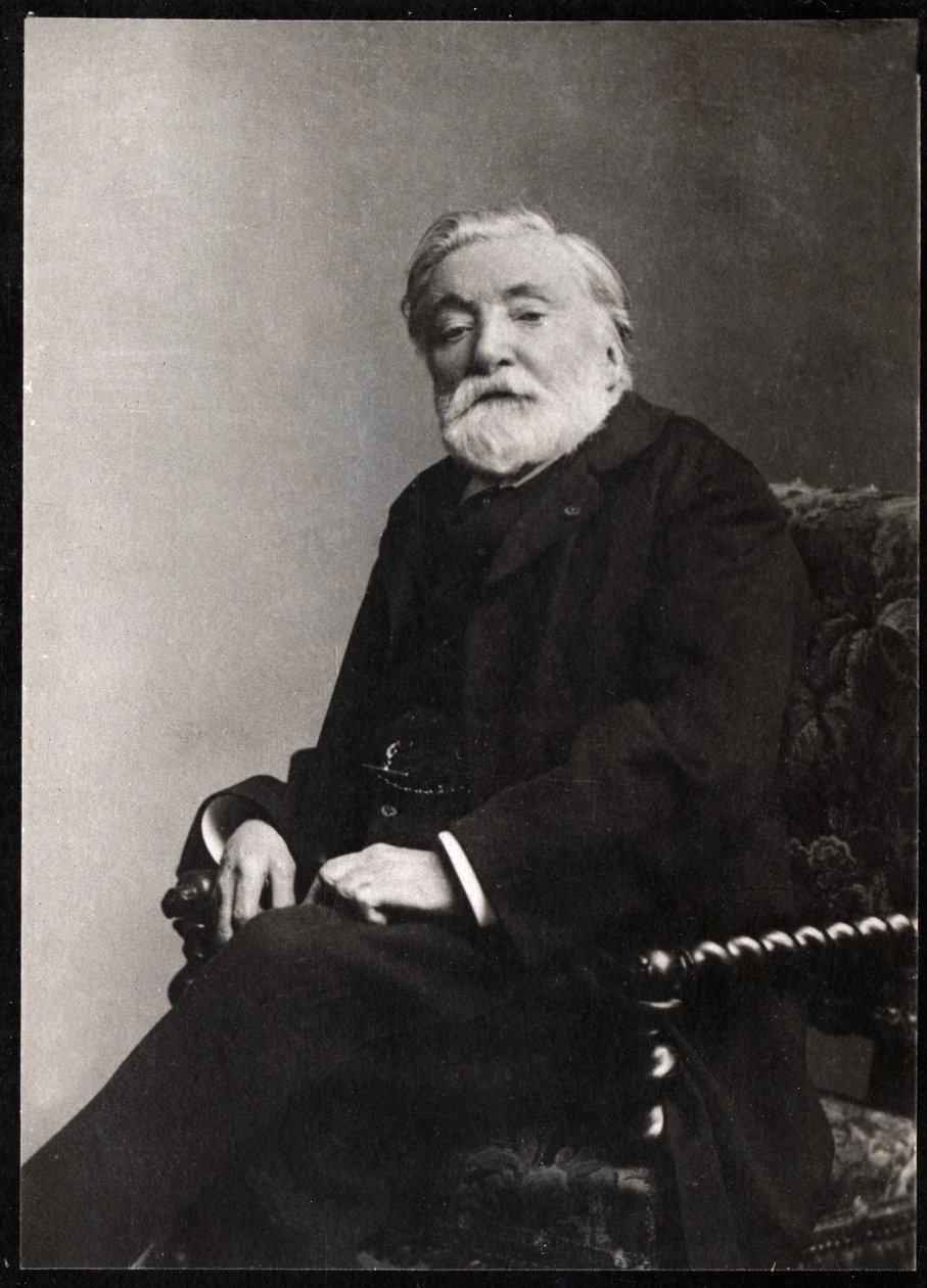 Retrato de Stephen Charles Henry, Visconde de Bornier (1825-1901), poeta e dramaturgo francês. de French Photographer