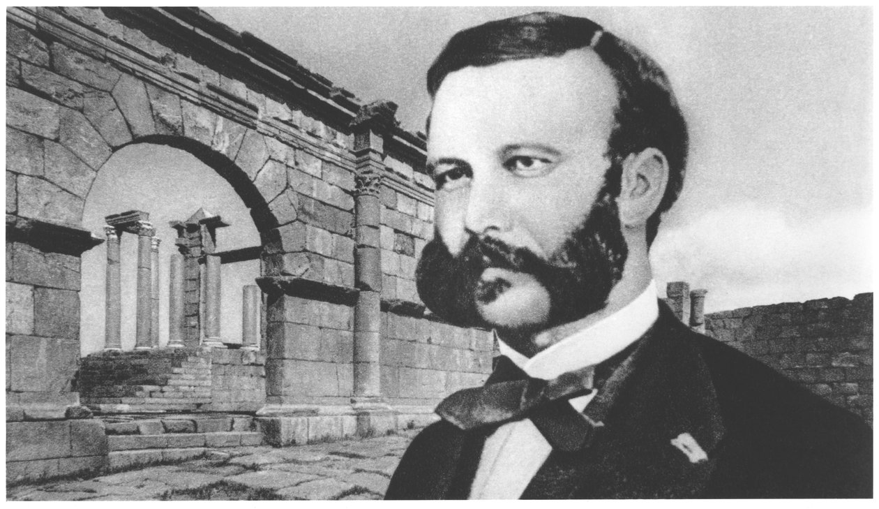 Retrato de Henri Dunant (1828-1910) de French Photographer