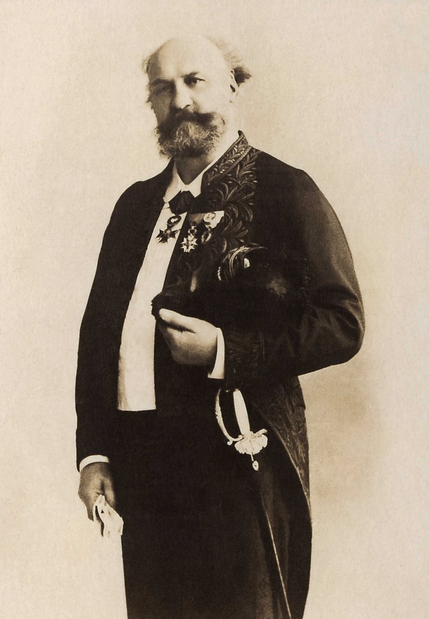 Retrato de Jules Eugene Lenepveu (1819-1898), pintor francês. de French Photographer