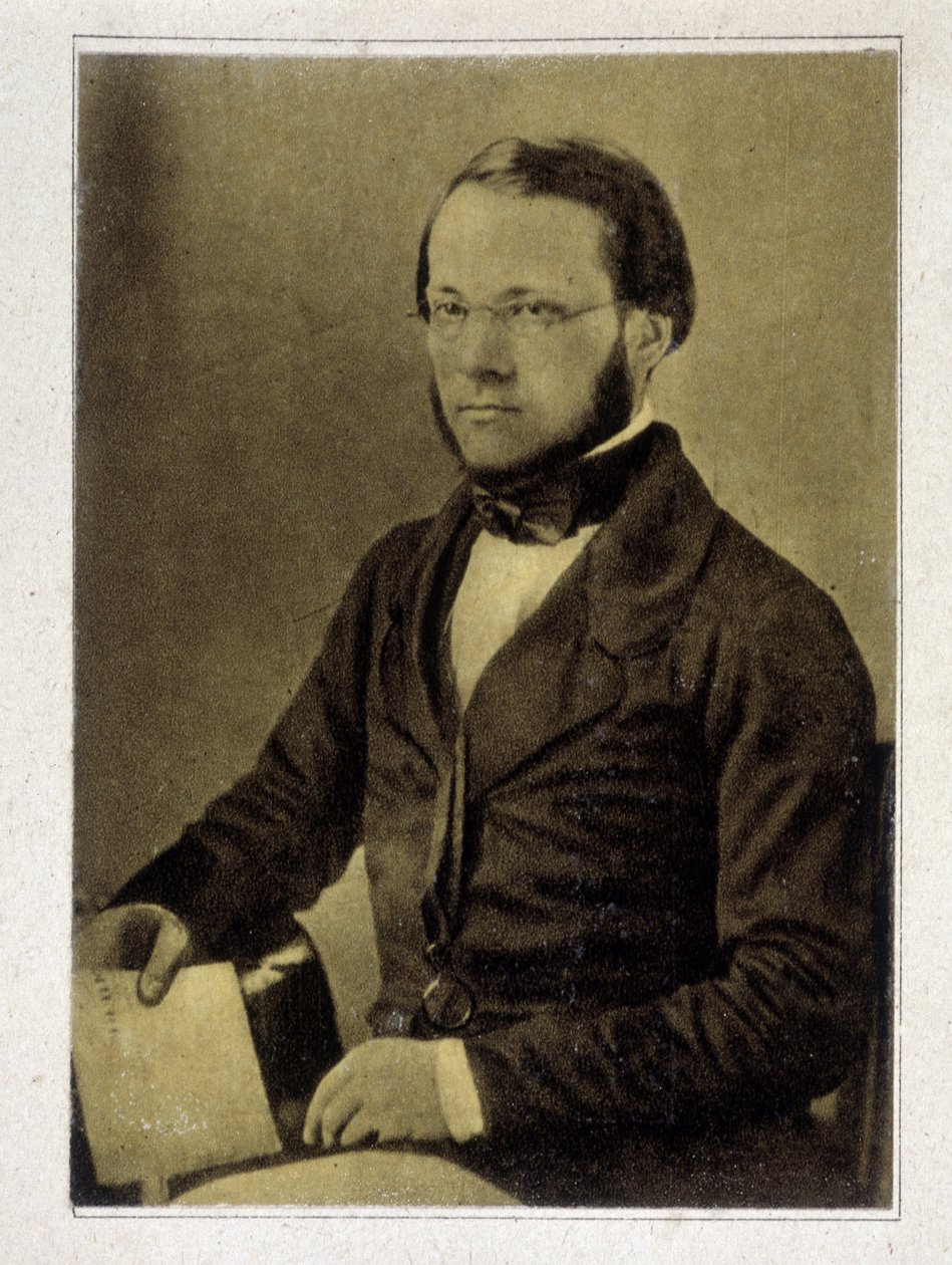 Retrato de Louis Pasteur, em 1852. de French Photographer